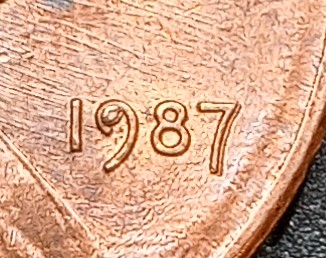 Circulated-1987-Lincoln-Cent-Filled-9